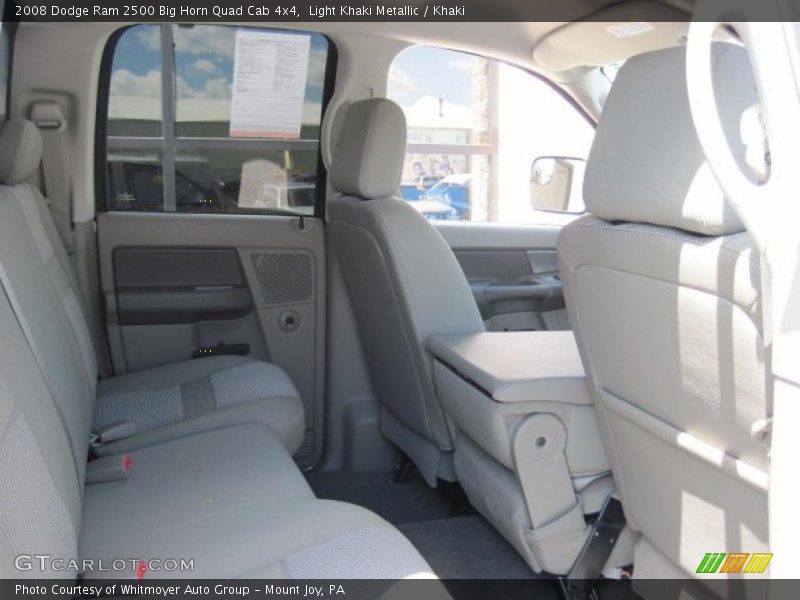 Light Khaki Metallic / Khaki 2008 Dodge Ram 2500 Big Horn Quad Cab 4x4
