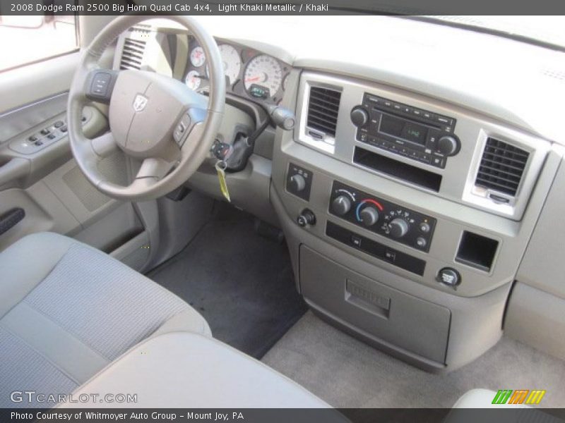 Light Khaki Metallic / Khaki 2008 Dodge Ram 2500 Big Horn Quad Cab 4x4