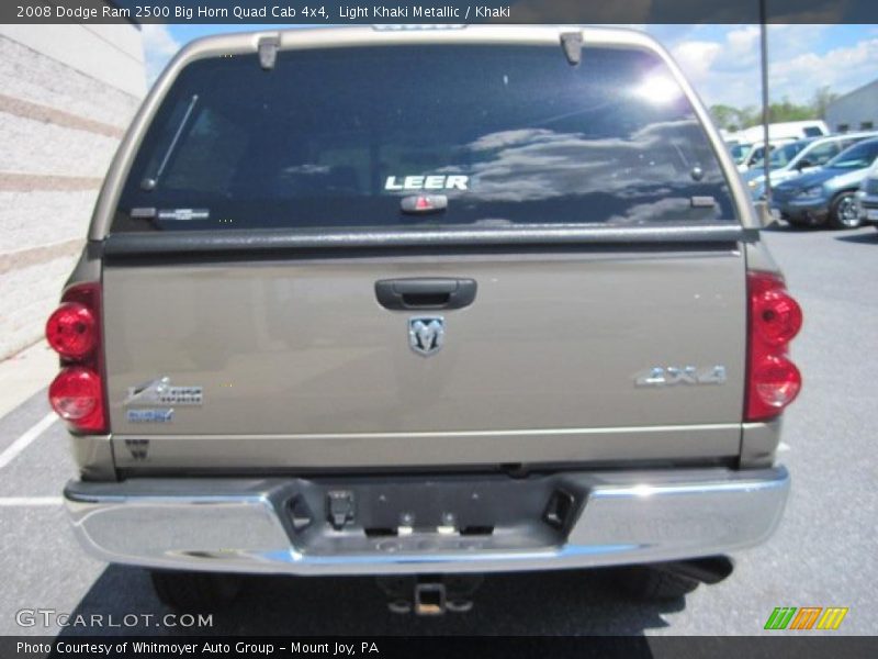 Light Khaki Metallic / Khaki 2008 Dodge Ram 2500 Big Horn Quad Cab 4x4