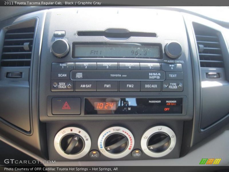 Black / Graphite Gray 2011 Toyota Tacoma Regular Cab