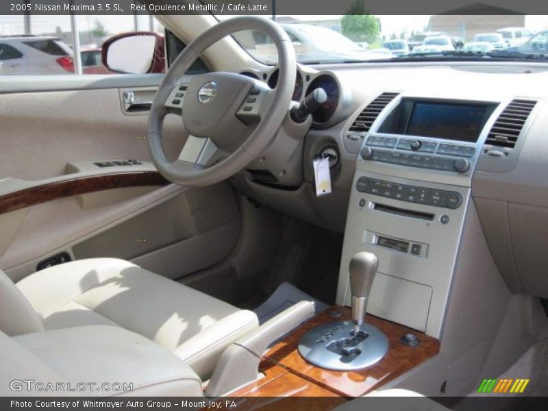 Red Opulence Metallic / Cafe Latte 2005 Nissan Maxima 3.5 SL