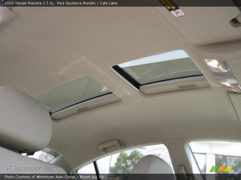 Red Opulence Metallic / Cafe Latte 2005 Nissan Maxima 3.5 SL
