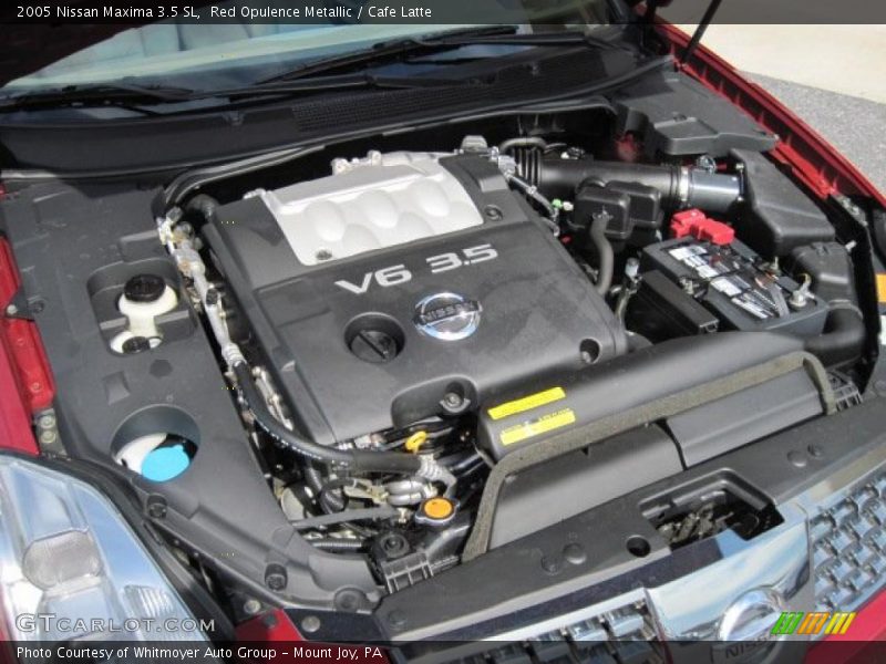 Red Opulence Metallic / Cafe Latte 2005 Nissan Maxima 3.5 SL