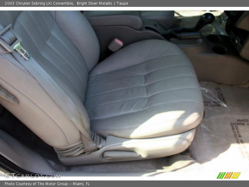 Bright Silver Metallic / Taupe 2003 Chrysler Sebring LXi Convertible