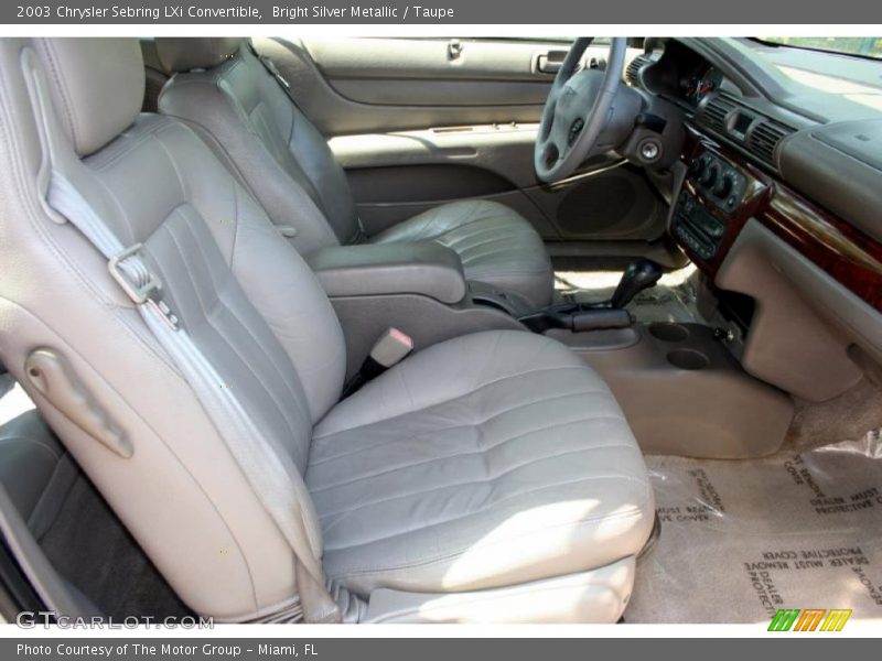 Bright Silver Metallic / Taupe 2003 Chrysler Sebring LXi Convertible
