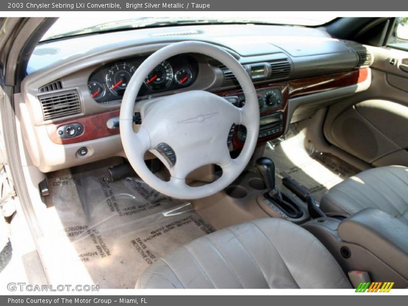 Bright Silver Metallic / Taupe 2003 Chrysler Sebring LXi Convertible