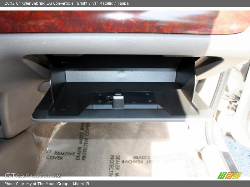 Bright Silver Metallic / Taupe 2003 Chrysler Sebring LXi Convertible