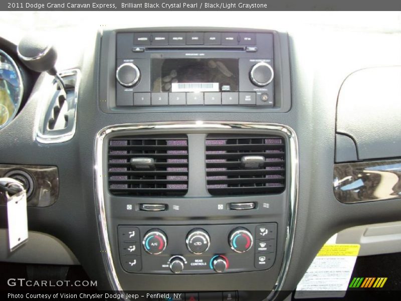 Brilliant Black Crystal Pearl / Black/Light Graystone 2011 Dodge Grand Caravan Express