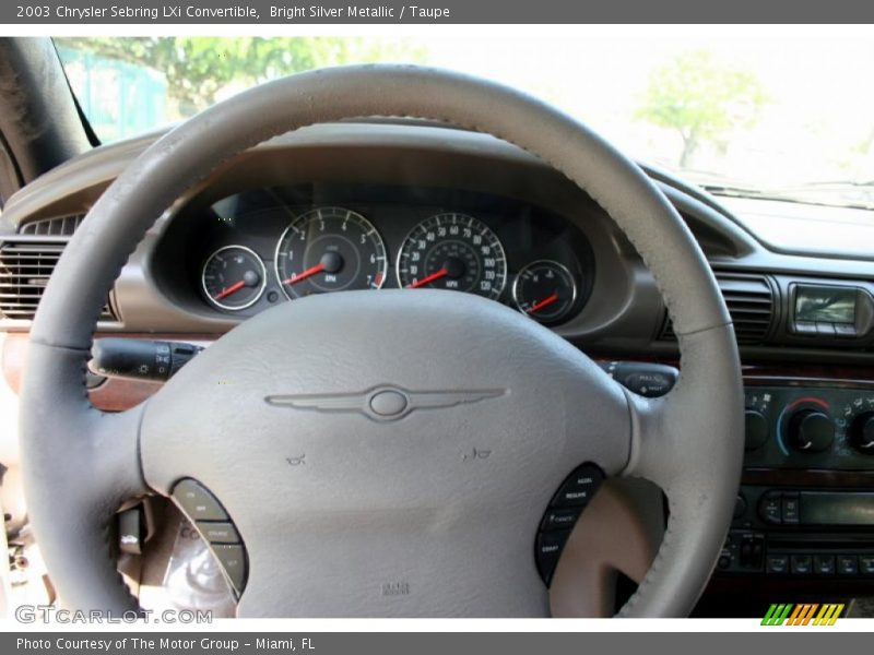 Bright Silver Metallic / Taupe 2003 Chrysler Sebring LXi Convertible