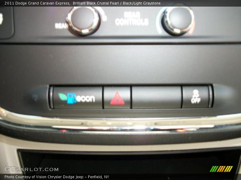 Brilliant Black Crystal Pearl / Black/Light Graystone 2011 Dodge Grand Caravan Express