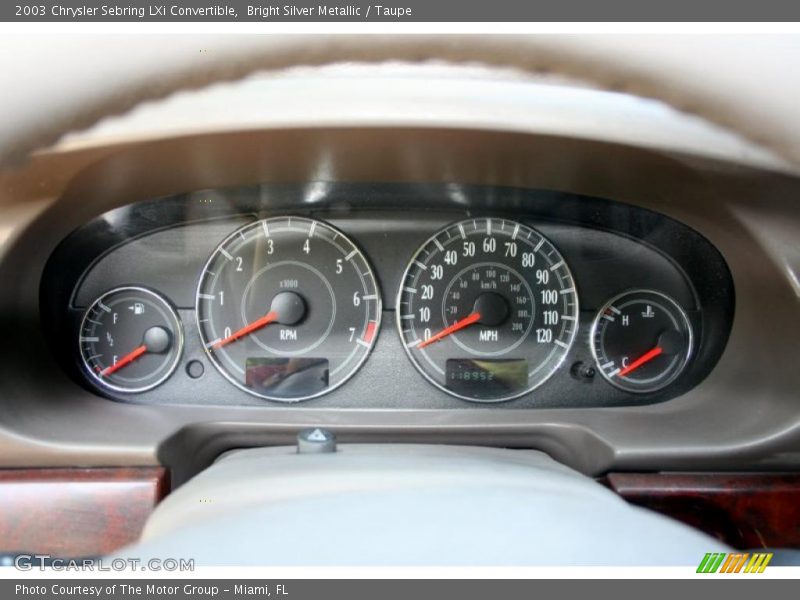  2003 Sebring LXi Convertible LXi Convertible Gauges