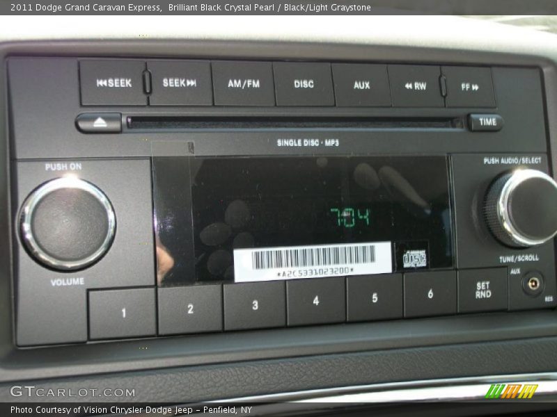 Brilliant Black Crystal Pearl / Black/Light Graystone 2011 Dodge Grand Caravan Express