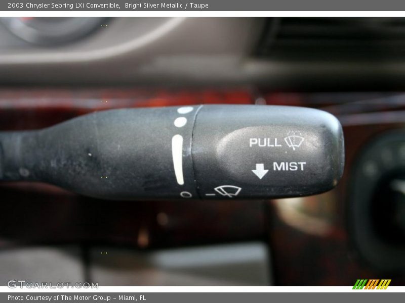 Bright Silver Metallic / Taupe 2003 Chrysler Sebring LXi Convertible