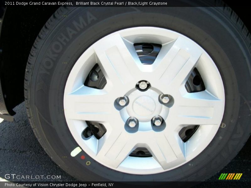 Brilliant Black Crystal Pearl / Black/Light Graystone 2011 Dodge Grand Caravan Express