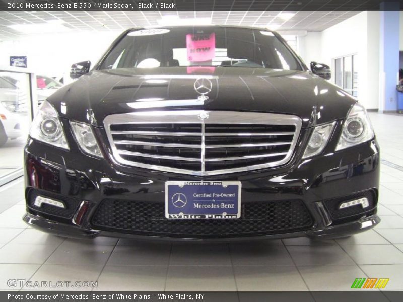 Black / Black 2010 Mercedes-Benz E 550 4Matic Sedan