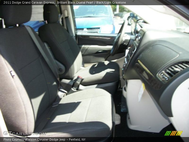 Brilliant Black Crystal Pearl / Black/Light Graystone 2011 Dodge Grand Caravan Express