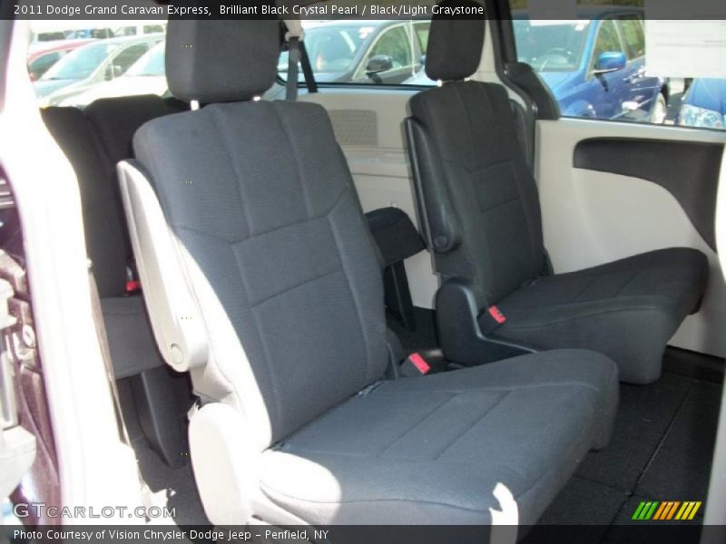 Brilliant Black Crystal Pearl / Black/Light Graystone 2011 Dodge Grand Caravan Express