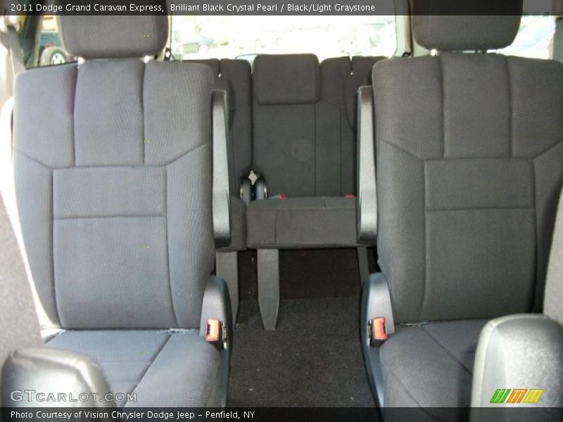 Brilliant Black Crystal Pearl / Black/Light Graystone 2011 Dodge Grand Caravan Express