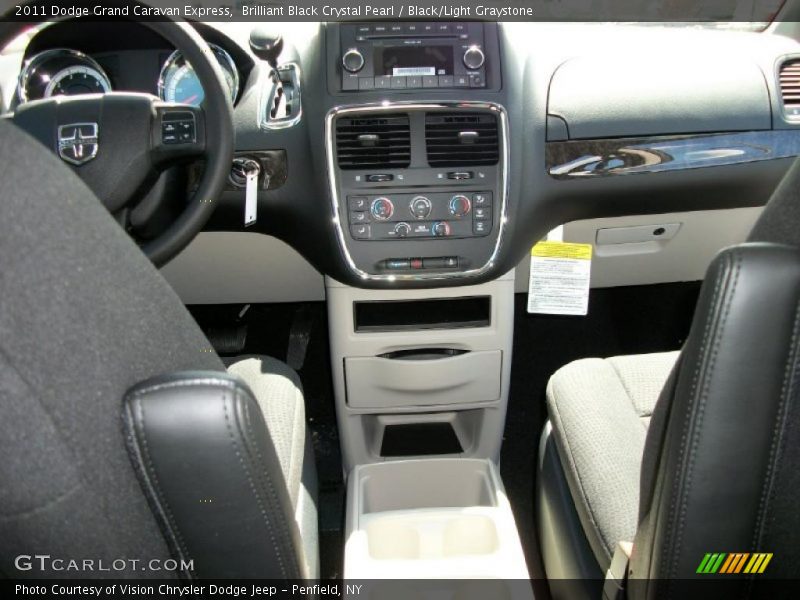 Brilliant Black Crystal Pearl / Black/Light Graystone 2011 Dodge Grand Caravan Express