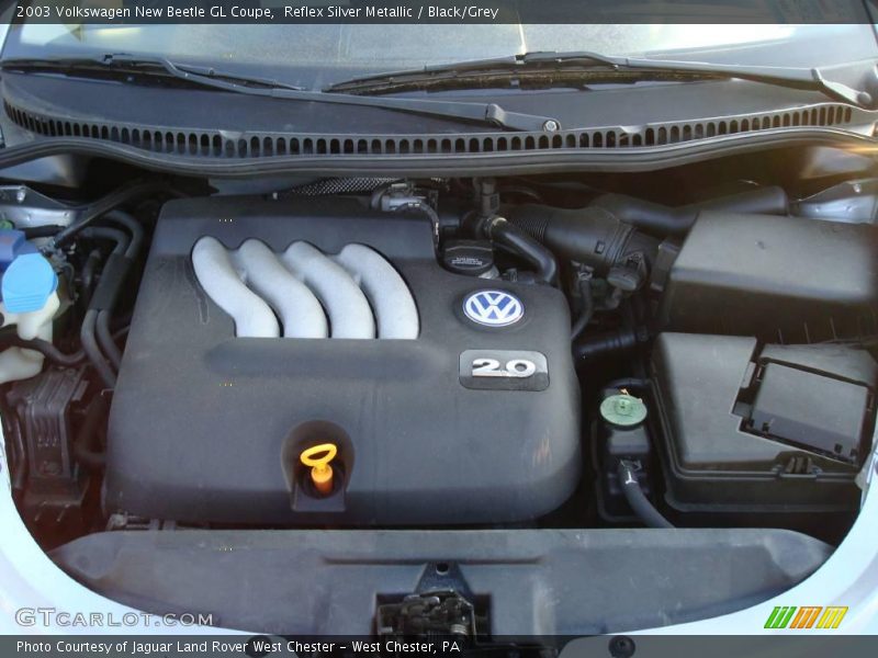 Reflex Silver Metallic / Black/Grey 2003 Volkswagen New Beetle GL Coupe