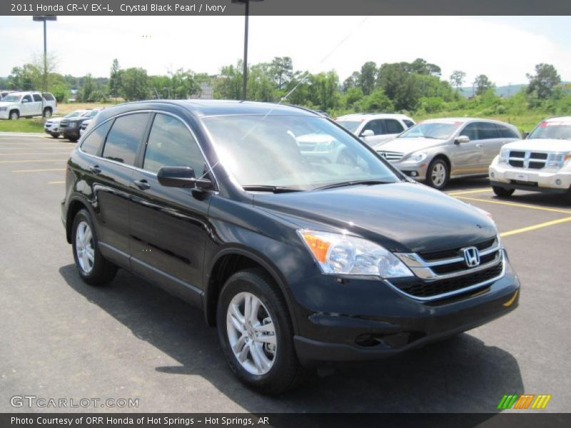 Crystal Black Pearl / Ivory 2011 Honda CR-V EX-L