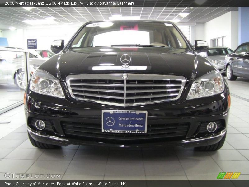 Black / Savanna/Cashmere 2008 Mercedes-Benz C 300 4Matic Luxury