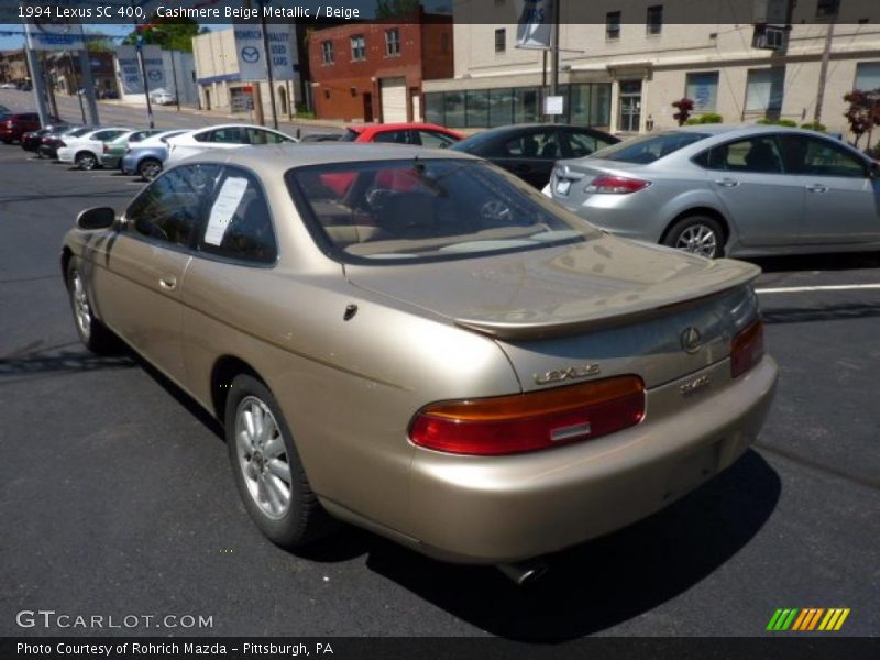 Cashmere Beige Metallic / Beige 1994 Lexus SC 400