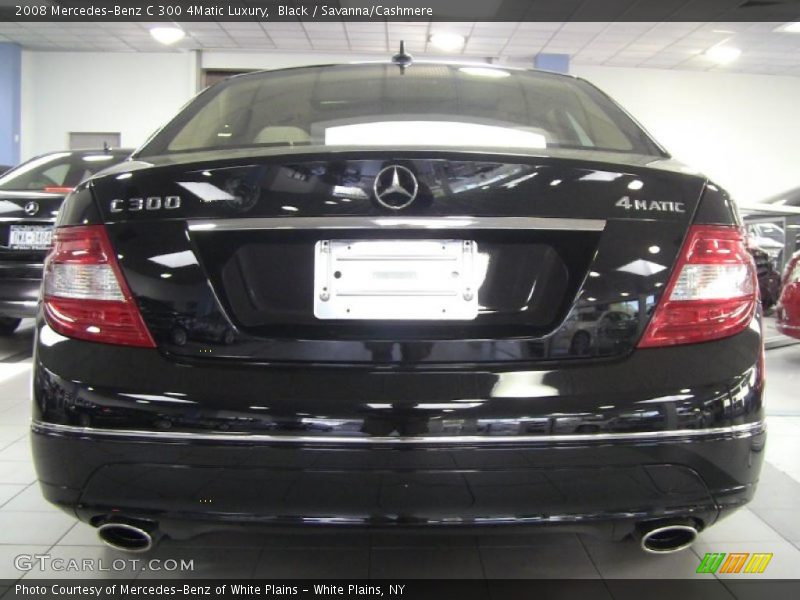 Black / Savanna/Cashmere 2008 Mercedes-Benz C 300 4Matic Luxury