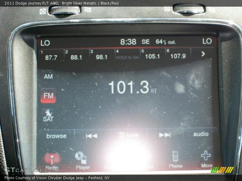 Bright Silver Metallic / Black/Red 2011 Dodge Journey R/T AWD