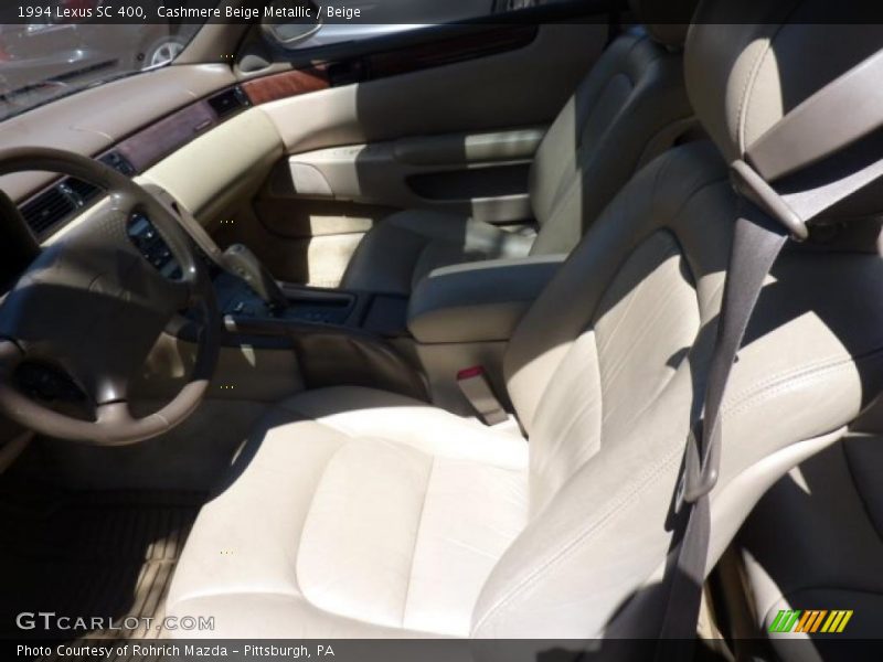 Cashmere Beige Metallic / Beige 1994 Lexus SC 400