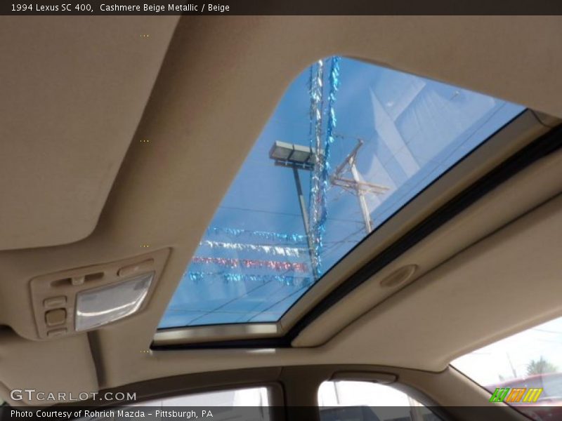 Cashmere Beige Metallic / Beige 1994 Lexus SC 400