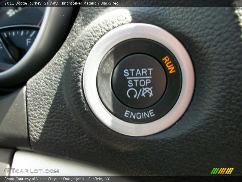 Bright Silver Metallic / Black/Red 2011 Dodge Journey R/T AWD
