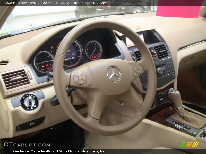 Black / Savanna/Cashmere 2008 Mercedes-Benz C 300 4Matic Luxury