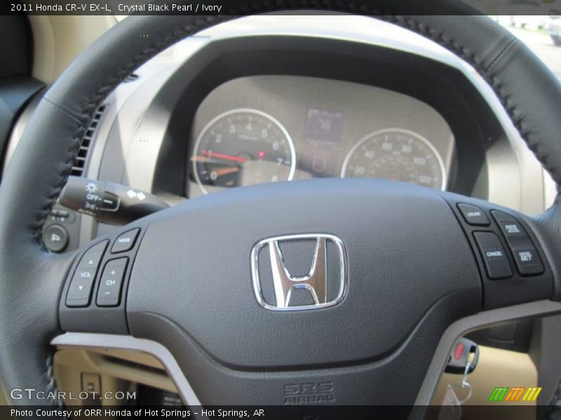 Crystal Black Pearl / Ivory 2011 Honda CR-V EX-L