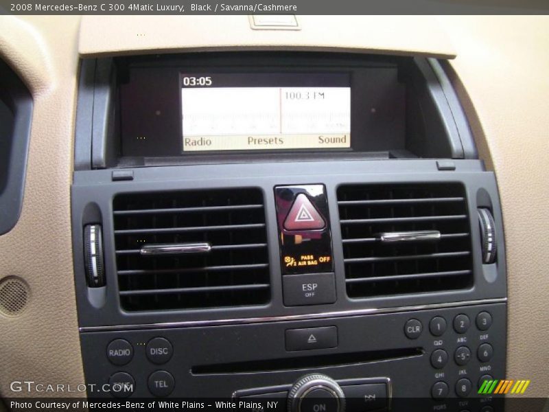 Black / Savanna/Cashmere 2008 Mercedes-Benz C 300 4Matic Luxury