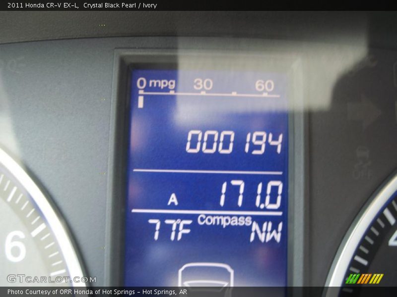 Crystal Black Pearl / Ivory 2011 Honda CR-V EX-L
