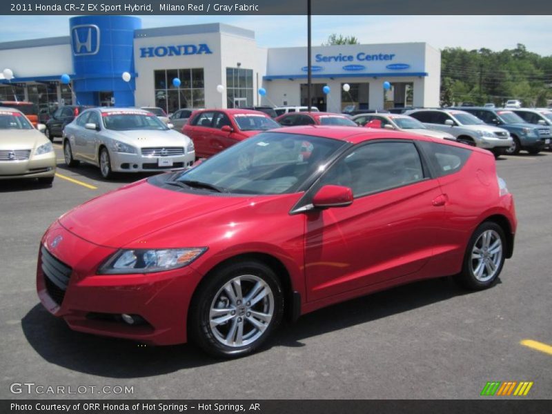 Milano Red / Gray Fabric 2011 Honda CR-Z EX Sport Hybrid