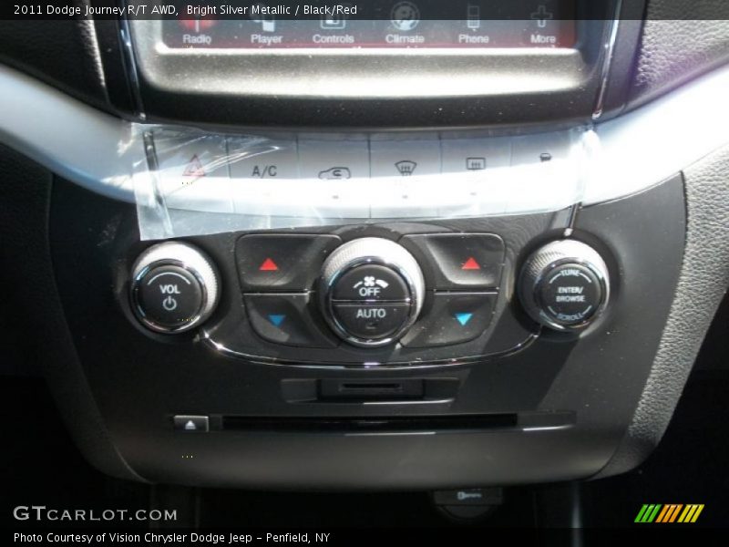 Bright Silver Metallic / Black/Red 2011 Dodge Journey R/T AWD