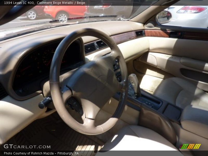 Cashmere Beige Metallic / Beige 1994 Lexus SC 400