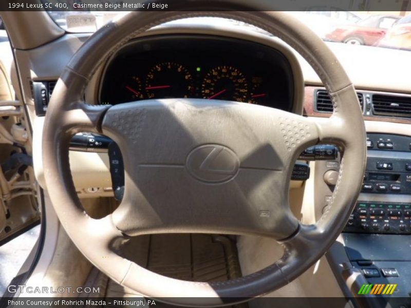 Cashmere Beige Metallic / Beige 1994 Lexus SC 400
