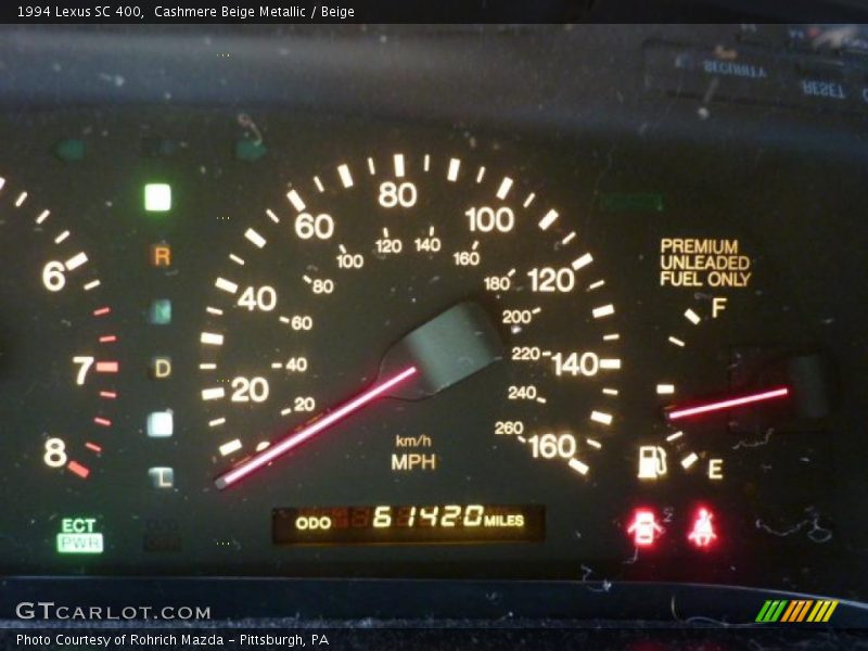 Cashmere Beige Metallic / Beige 1994 Lexus SC 400