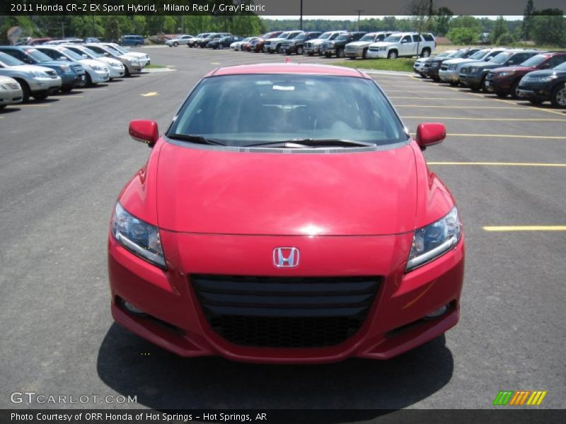 Milano Red / Gray Fabric 2011 Honda CR-Z EX Sport Hybrid