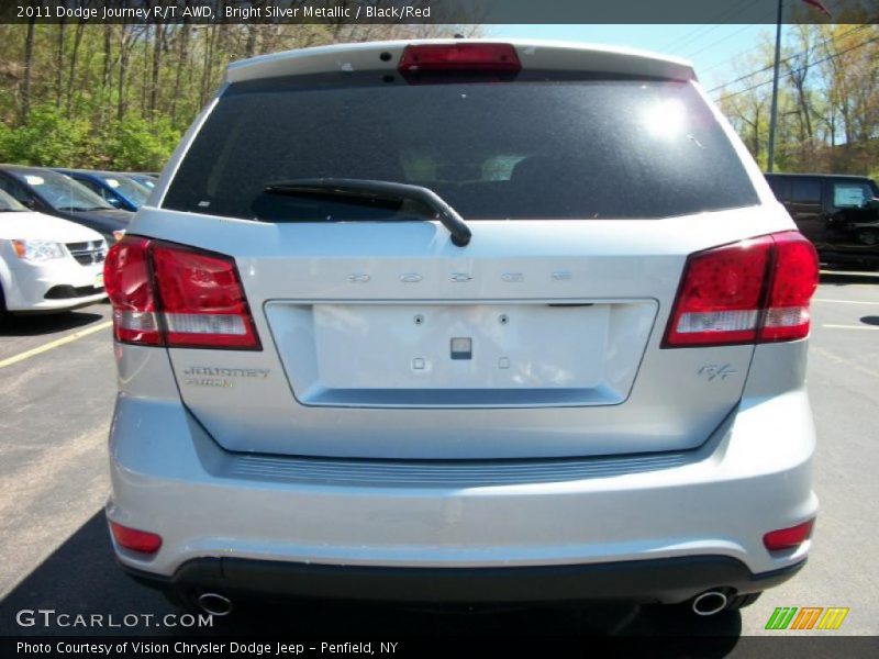 Bright Silver Metallic / Black/Red 2011 Dodge Journey R/T AWD