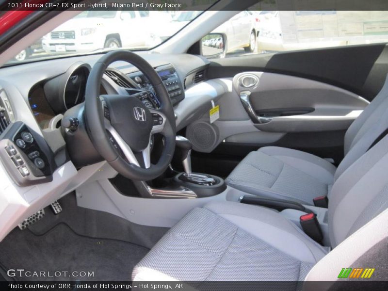  2011 CR-Z EX Sport Hybrid Gray Fabric Interior