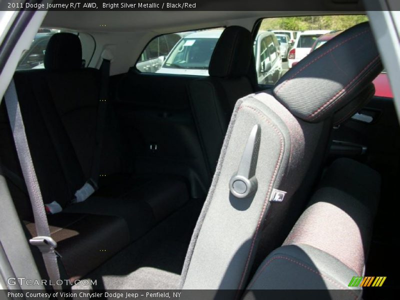 Bright Silver Metallic / Black/Red 2011 Dodge Journey R/T AWD