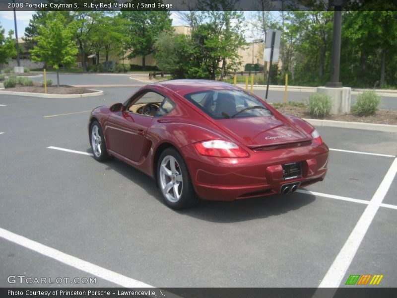 Ruby Red Metallic / Sand Beige 2008 Porsche Cayman S