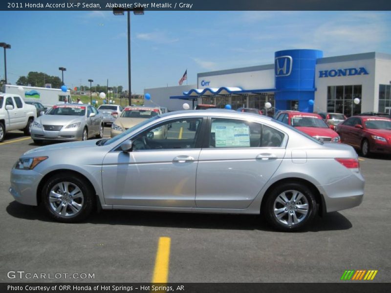 Alabaster Silver Metallic / Gray 2011 Honda Accord LX-P Sedan