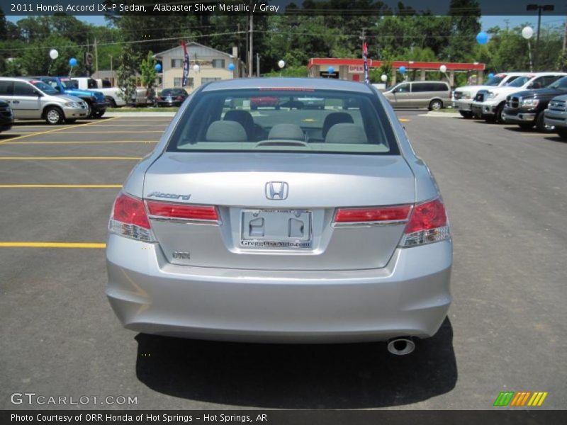 Alabaster Silver Metallic / Gray 2011 Honda Accord LX-P Sedan