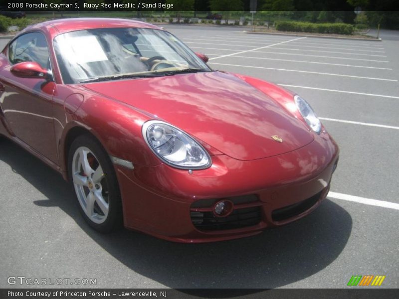 Ruby Red Metallic / Sand Beige 2008 Porsche Cayman S