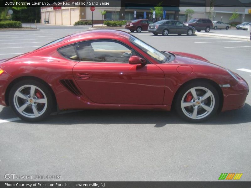 Ruby Red Metallic / Sand Beige 2008 Porsche Cayman S